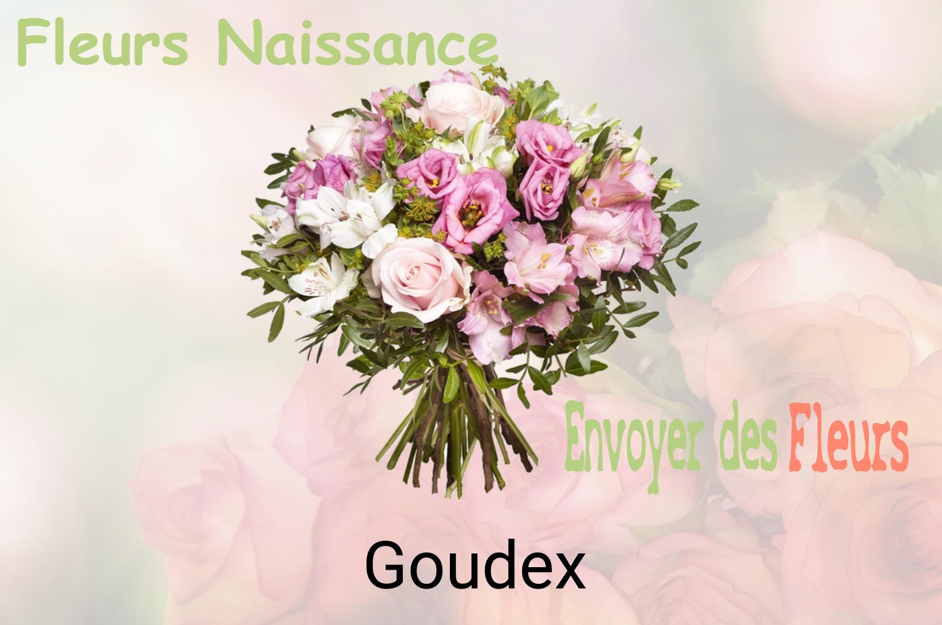 Bouquet de fleurs de naissance livré à Goudex